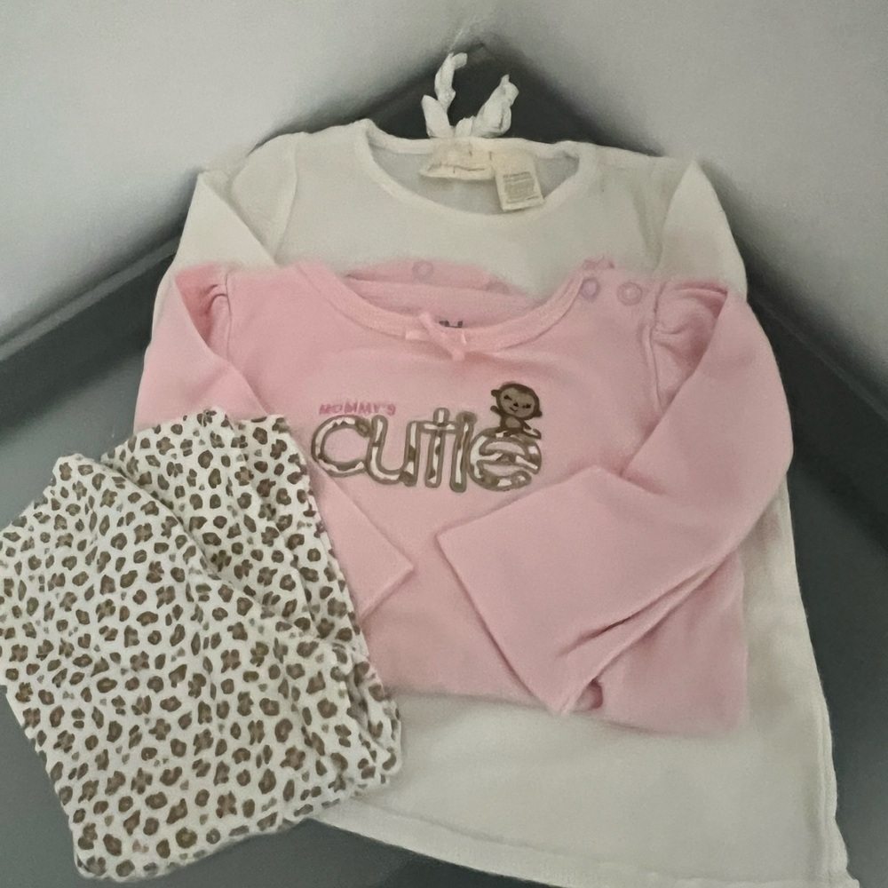 First Impressions Pink and White Kids Matching Set